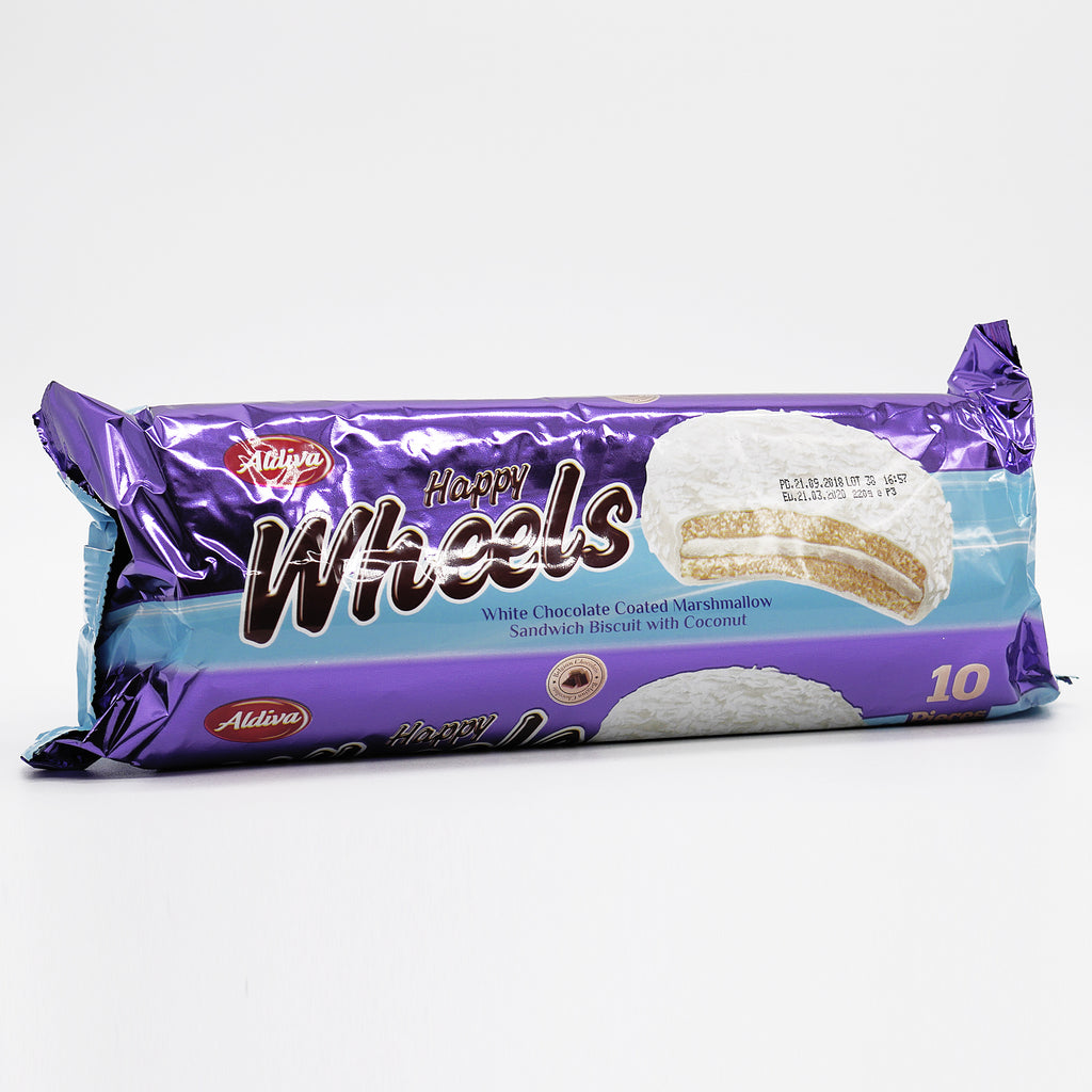 Aldiva Happy Wheels Sandwich Biscuit with Coconut - 220gr