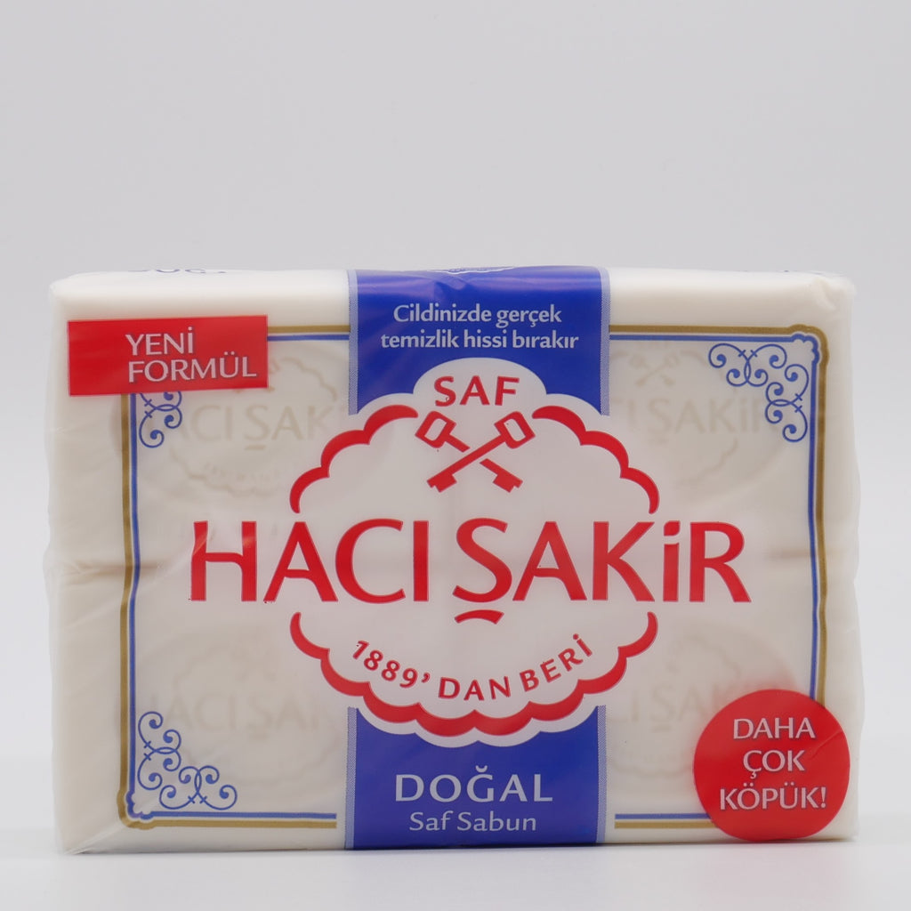 Haci Sakir Soap Natural - 4PK