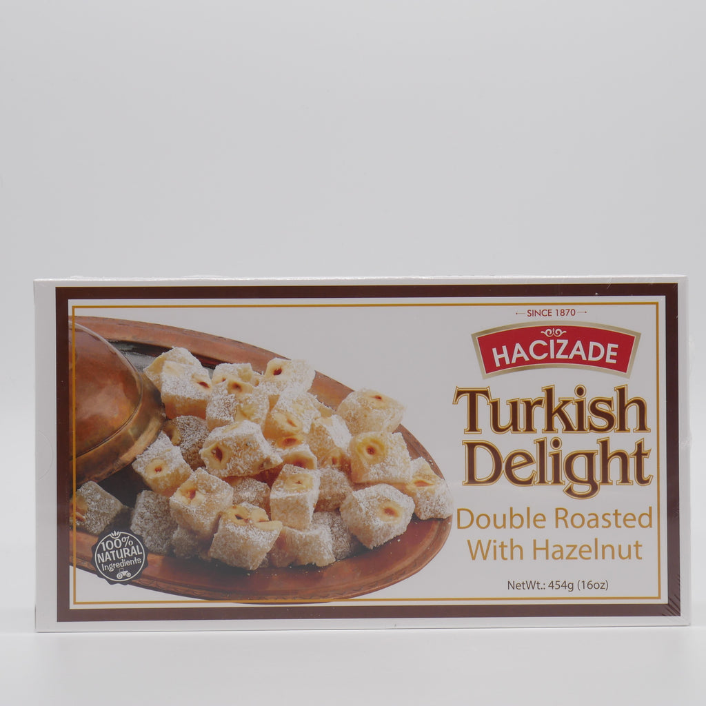 Hacizade Turkish Delight Double Roasted with Hazelnut - 454g