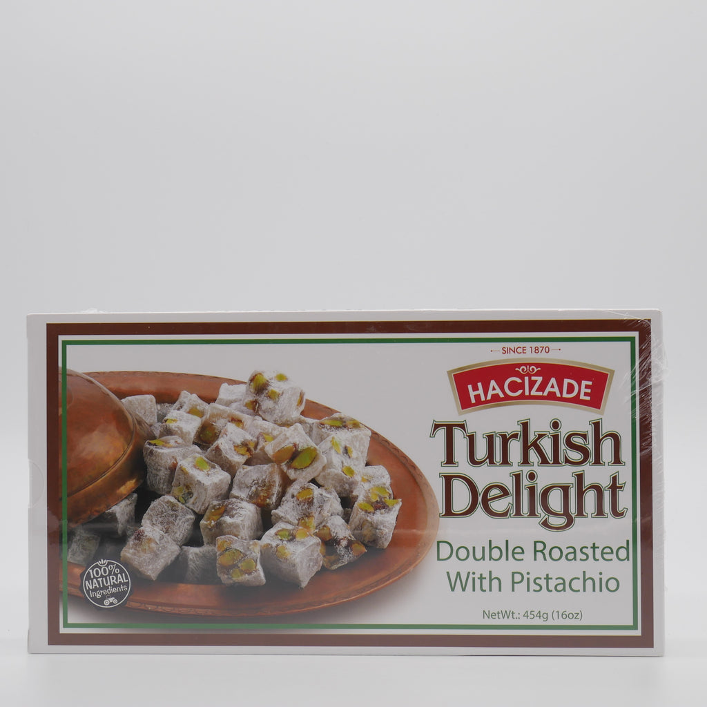 Hacizade Turkish Delight Double Roasted with Pistachio - 454g