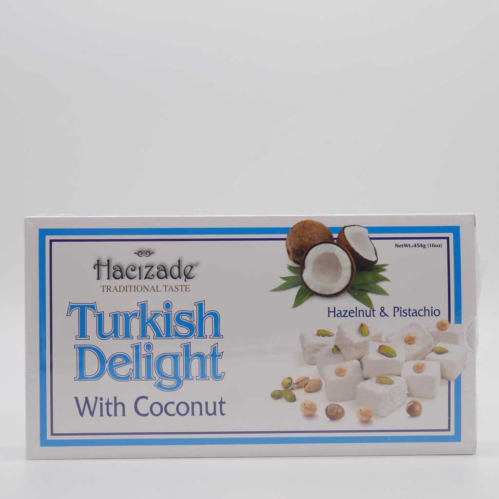 Hacizade Turkish Delight with Coconut - 454g