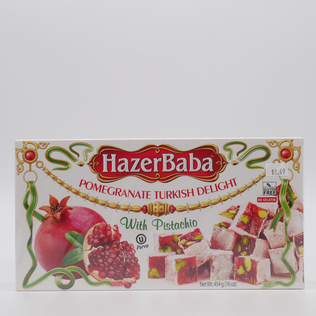 HazerBaba Pomegranate Turkish Delight with Pistachio - 454g