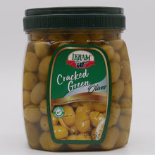 Ikram Green Cracked Olives - 1500g