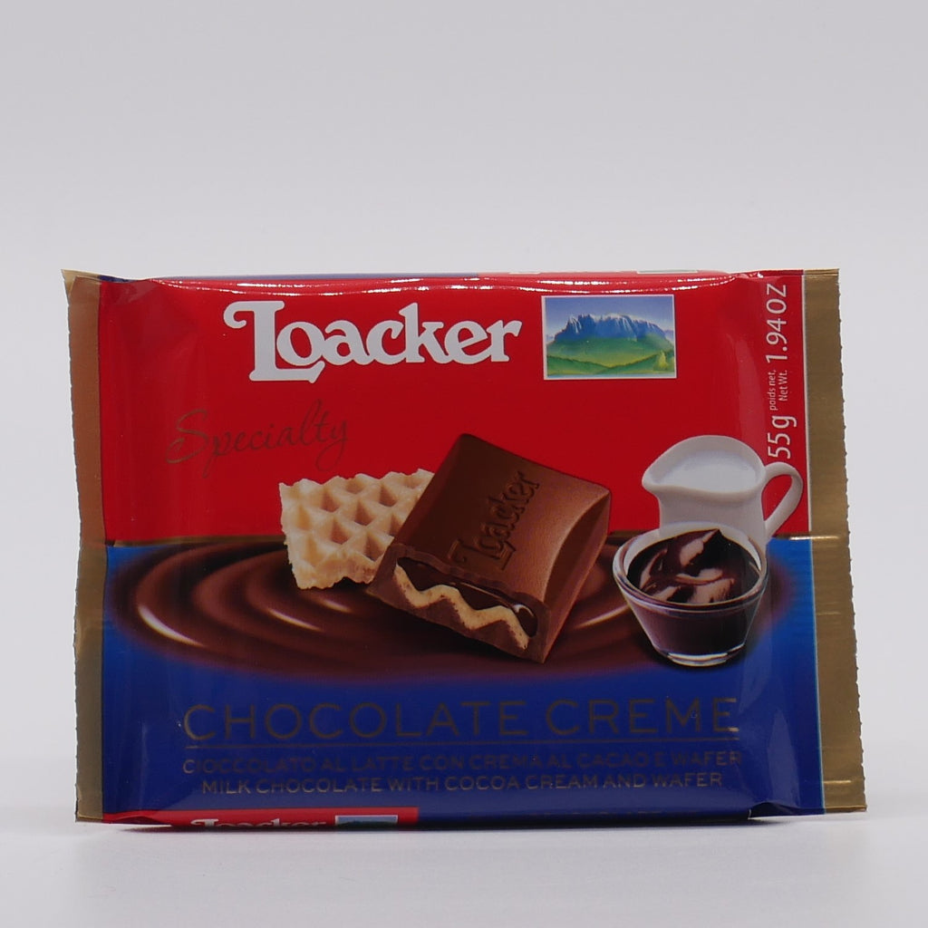 Loacker Chocolate Bar with Chocolate Creme - 55g