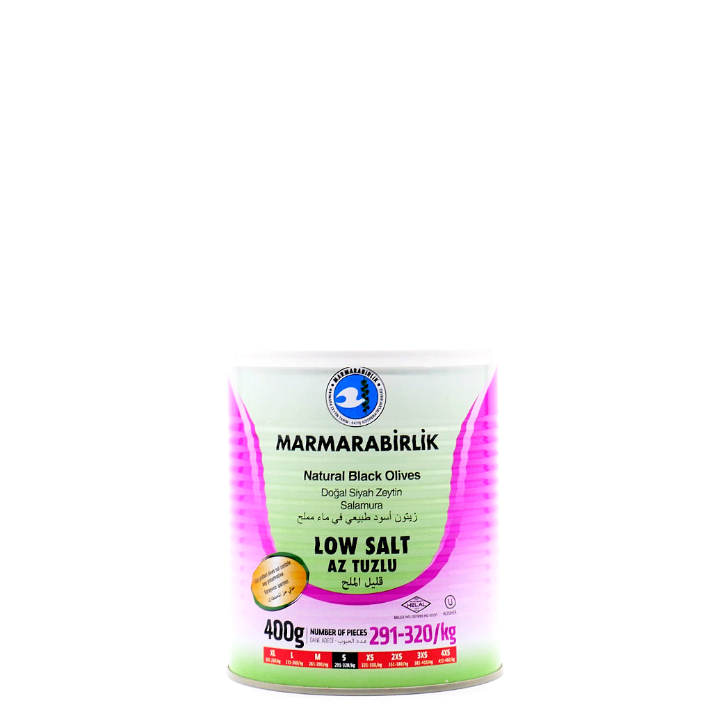 Marmarabirlik Gemlik Black Olive Low Salt S - 400g