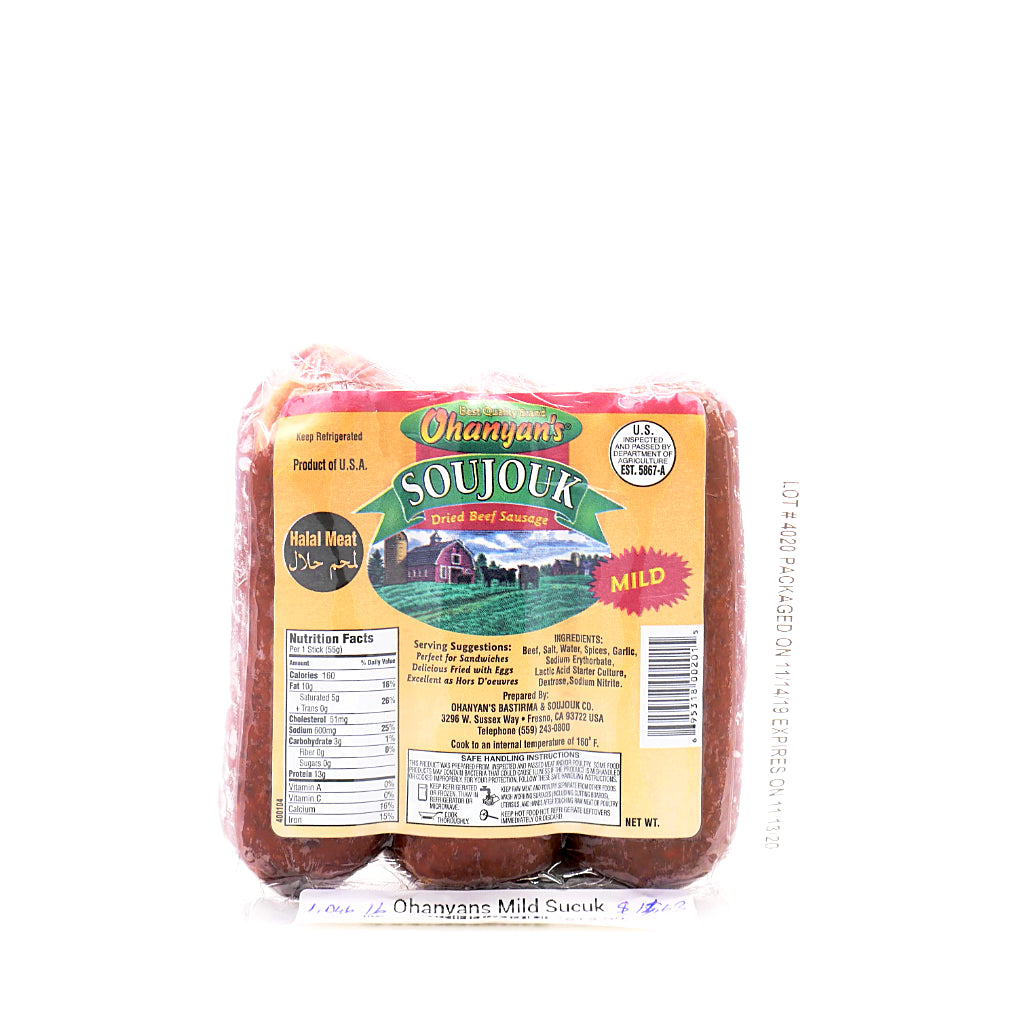 Ohanyan's Mild Soujouk - 1lb