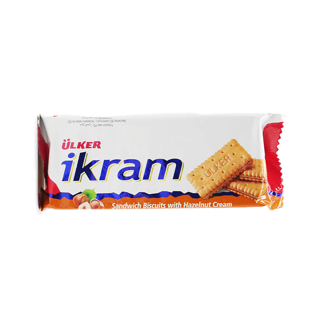Ulker Ikram Cocoa Sandwich Biscuit with Hazelnut - 84g