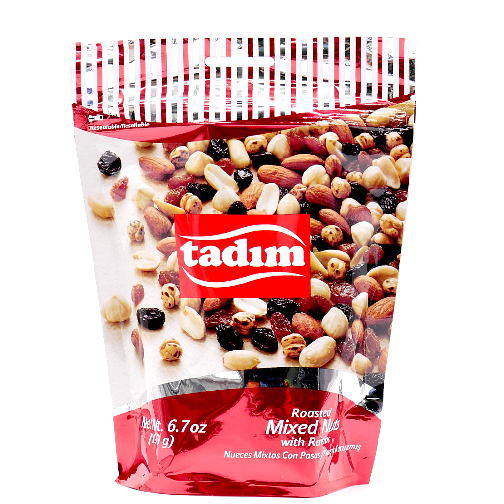 Tadim Roasted Mix Nuts with Raisins -190g