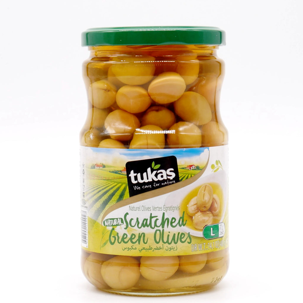 Tukas Edremit Scratched Green Olives L - 720g