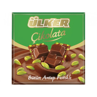 Ulker Pistachio Milk Chocolate Bars - 70g